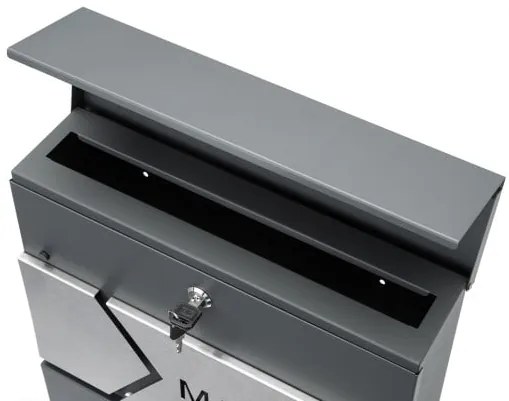 monzana® Postaláda 37x11x36,5 cm - antracit