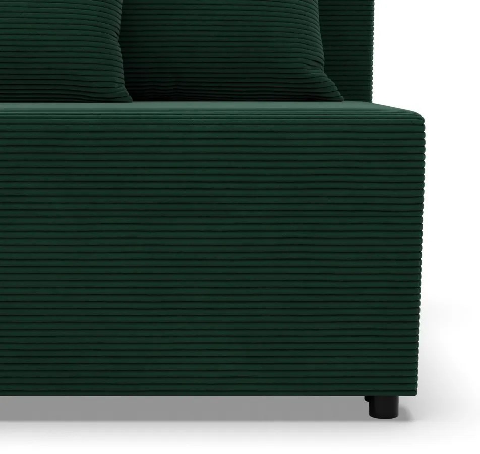 Nobu kanapé, kordbársony, zöld