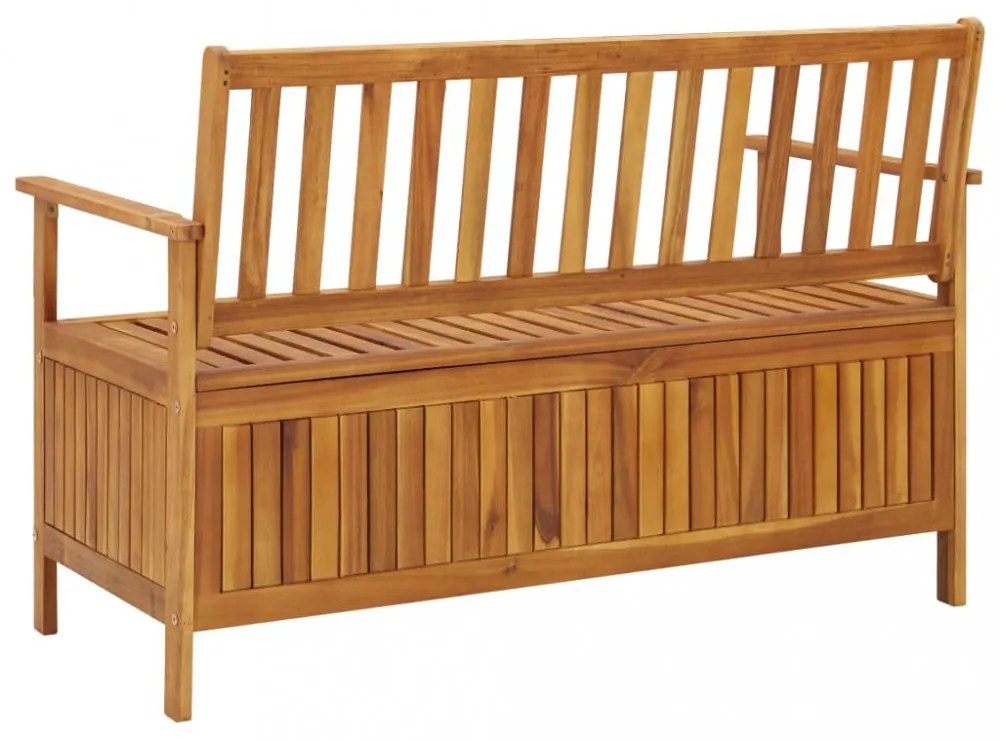 tömör akácfa kerti tárolópad 120 cm