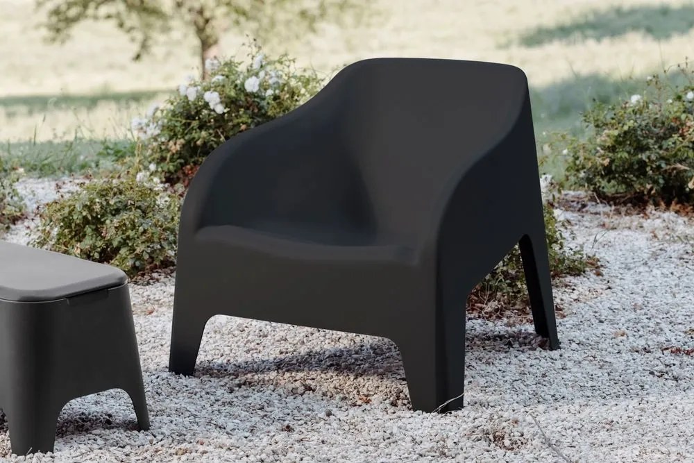 Műanyag szék PETRA ARMCHAIR grafit