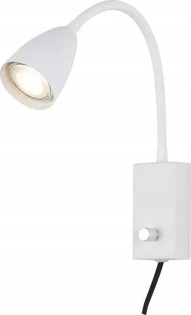 Fali lámpa GU10 fehér Mika 6720 Rabalux kapcsolóval és csatlakozóval