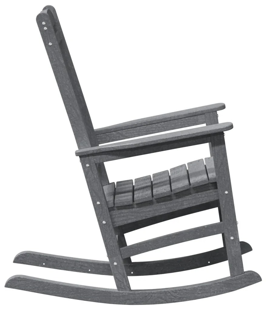 Kerti hintaszék világosszürke 70x92x108 cm HDPE