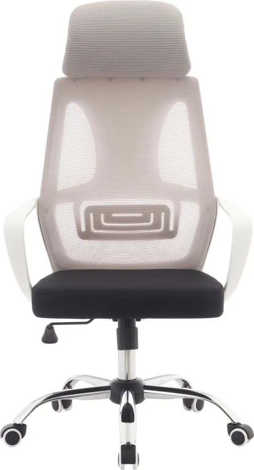 Irodai szék, szürke/fekete/fehér, TAXIS 2 NEW