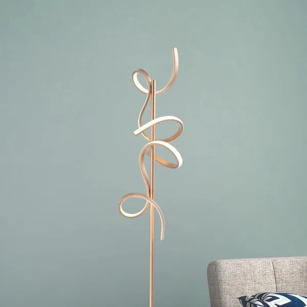 Leuchten Direkt 19031-60 - LED Dimmelhető állólámpa CURLS LED/22W/230V