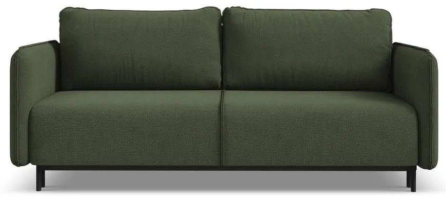 Zöld kinyitható-tárolóhelyes kanapé 226 cm Luana – Makamii