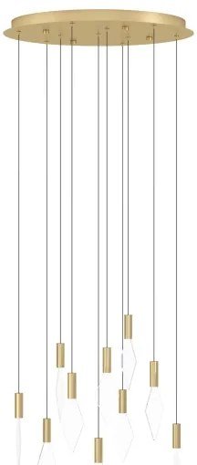 Eglo 390359-LED Dimmelhető csillár zsinóron MIRADOR 10xLED/3W/230V átm. 58cm arany