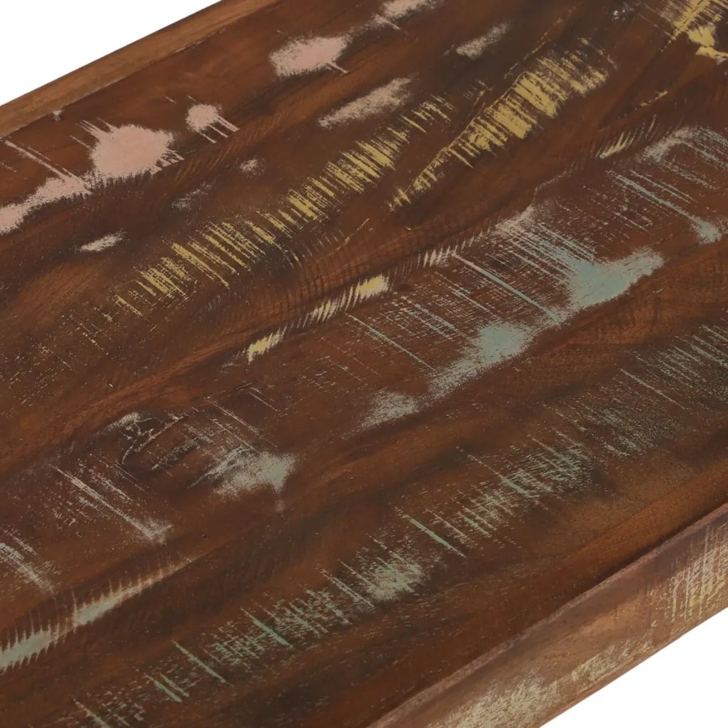 Többszínű Pad 100x35x45 cm Tömör Újrahasznosított Fa