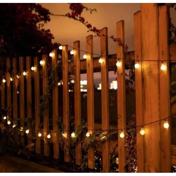 LED Szolár lánc 6,9m 50xLED/1,2V