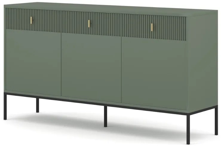 Comodă verde mat. MAGGIORE MA03 3D3S