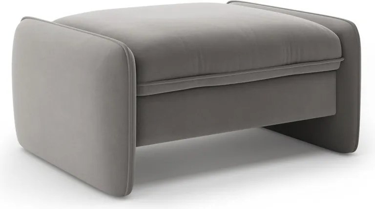 Sötétszürke bársony lábtartó Georgia – Micadoni