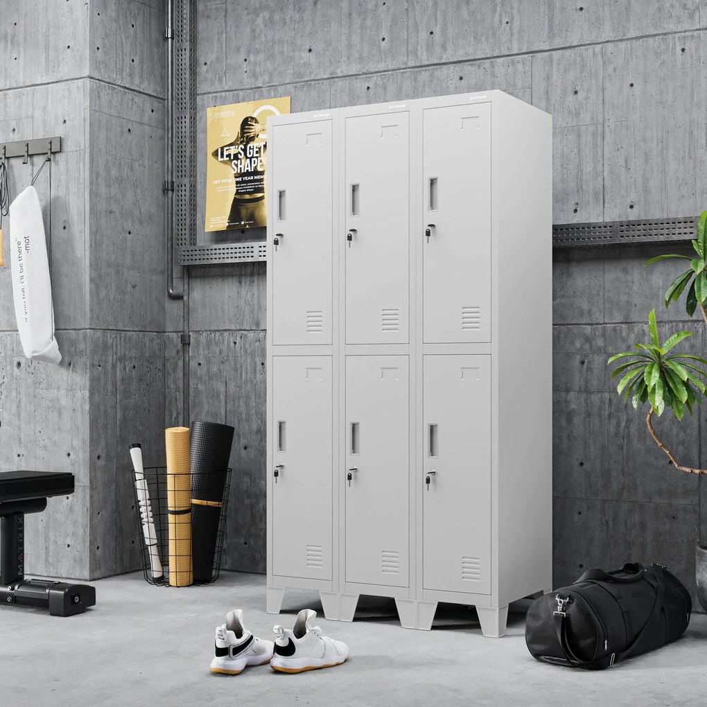 BHP munkaruhaszekrény szürke: BARTEK 1 Plus