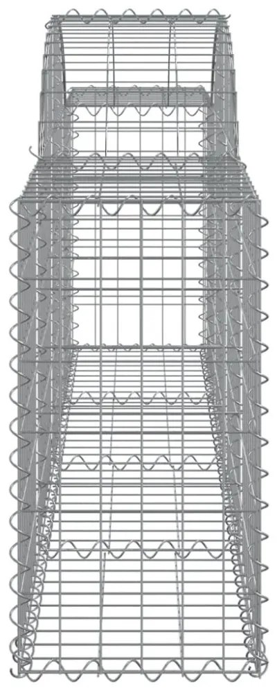 20 db íves horganyzott vas gabion kosár 200x30x60/80 cm
