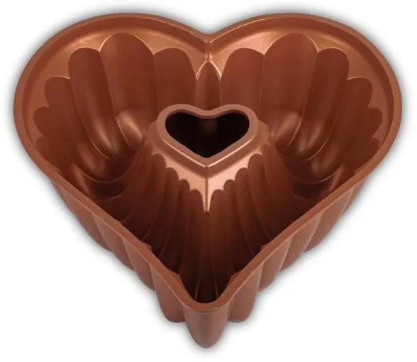 KITCHISIMO szív alakú kuglófform/rézszínű