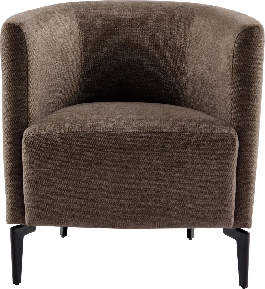 Design fotel, barna/fekete, KAPY