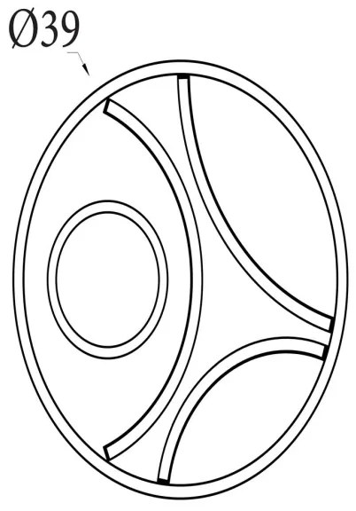 Searchlight 82100-39BK - ZENDISC LED dimmelhető mennyezeti lámpa LED/20W/230V 3000K átm. 39 cm