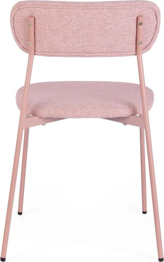 Rózsaszín kárpitozott étkezőszék Inka – Yes Everyday