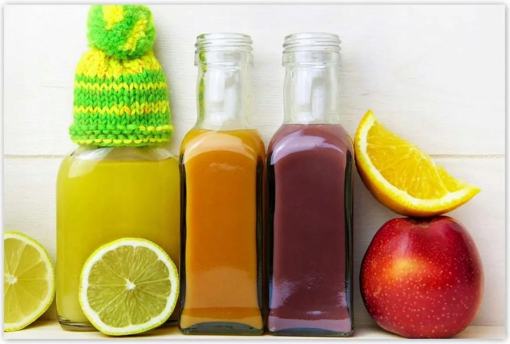 Poszterek 120x80 Egészséges italok Gyümölcsök