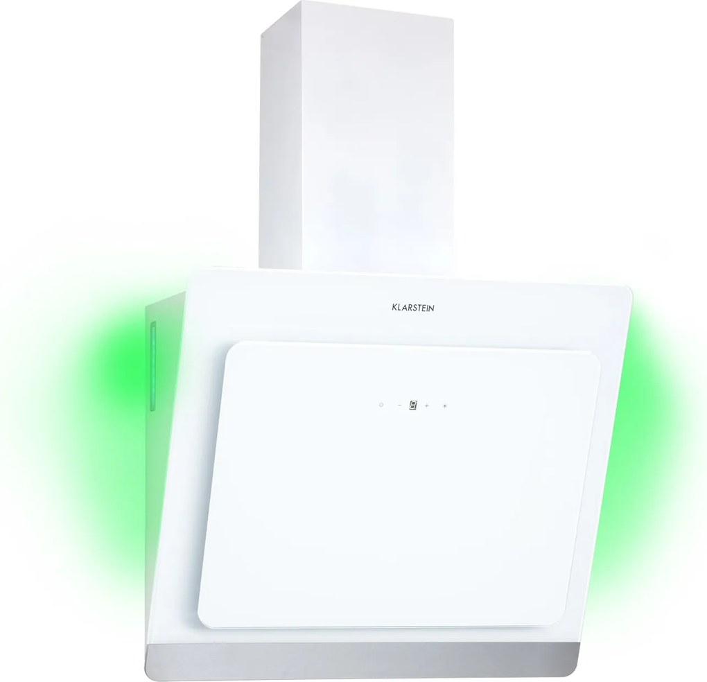 Klarstein Aurora Eco 90, páraelszívó, 69 cm, falra szerelhető, 550 m³/h, A+, érintéses vezérlés, fehér