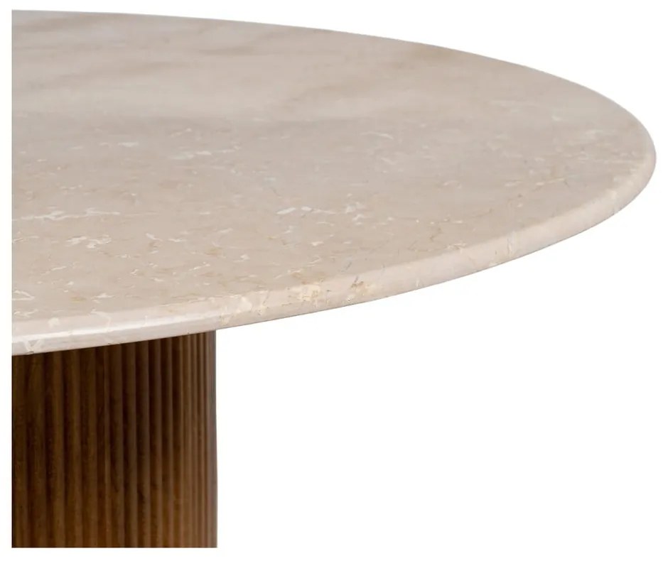 Kerek étkezőasztal márvány asztallappal ø 120 cm – Ixia