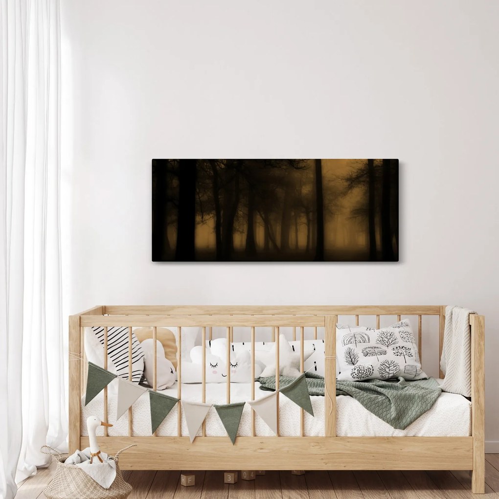 Kép - Sötét erdő (120x50 cm)