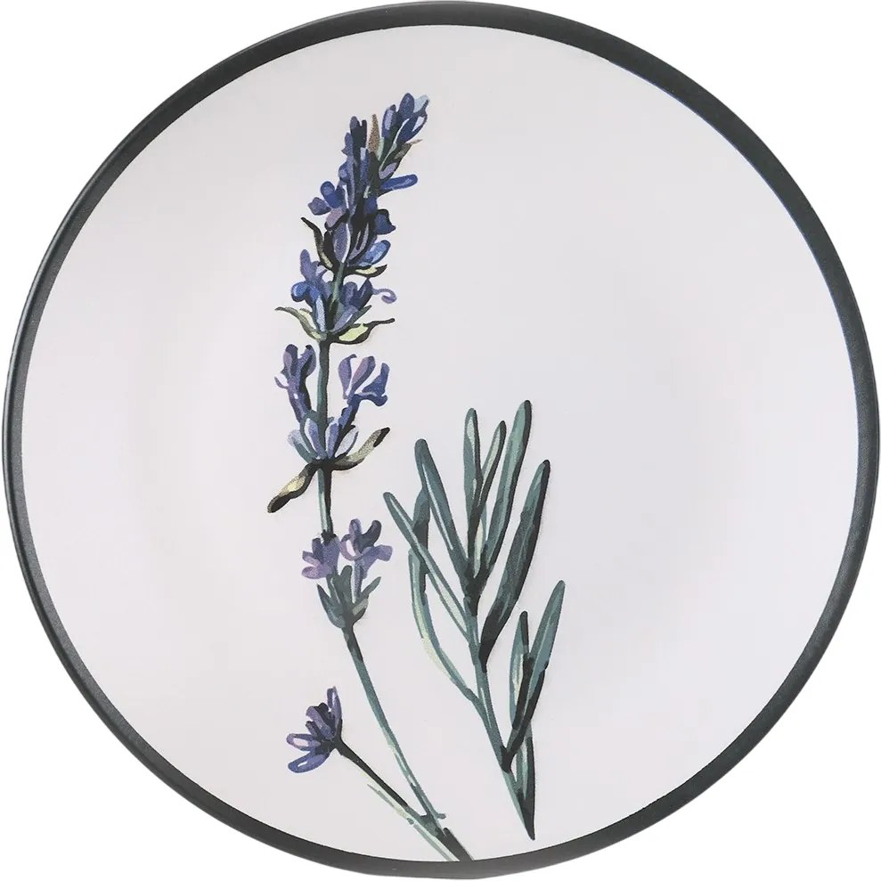 6 darab 25 cm-es Herbal fajanss tálca szett