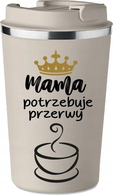 Prémium Termo Bögre bézs Anyák Napi Ajándék Anyák Napi Bögre KT_549