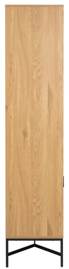 Natúr színű tálalószekrény tölgyfa dekorral 80x180x40 cm Jaipur – Actona