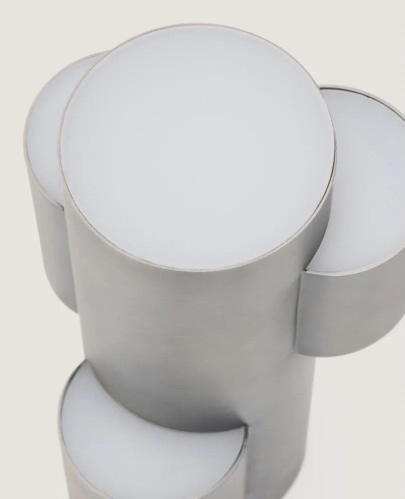 Ezüstszínű fém LED dimmelhető asztali lámpa (magasság 26,5 cm) Adrina – Kave Home