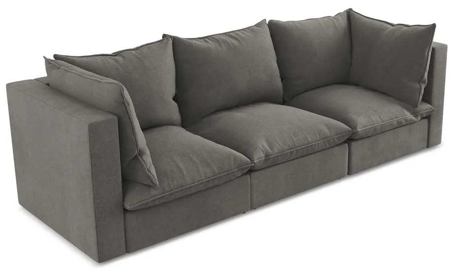 Sötétszürke kanapé 255 cm Manao – Makamii