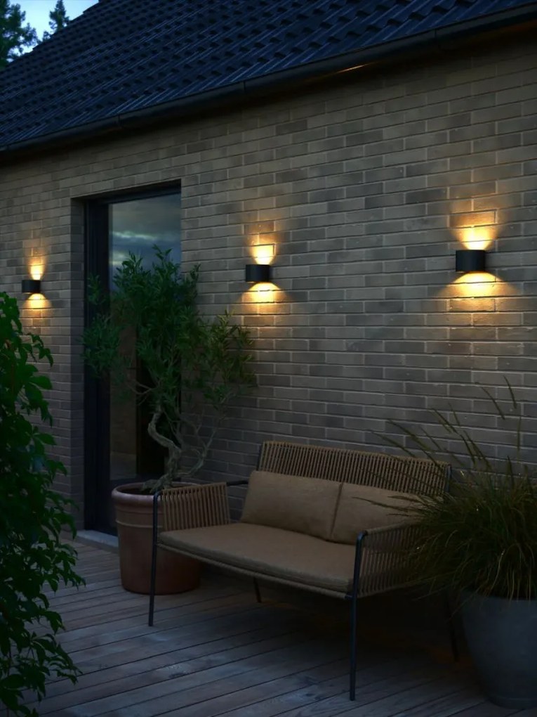 NORDLUX 2418351003 MILDA Modern Kültéri Fali Lámpa Fekete LED IP44