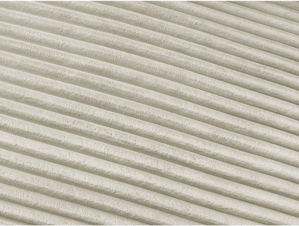 Bézs kordbársony kinyitható kanapé mindennapos alvásra 240 cm Hugo – Bobochic Paris