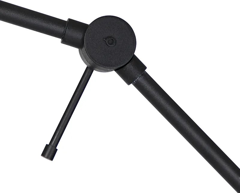 Állólámpa fekete, állítható, zöld búrával és arany belsővel, 50 cm - Editor