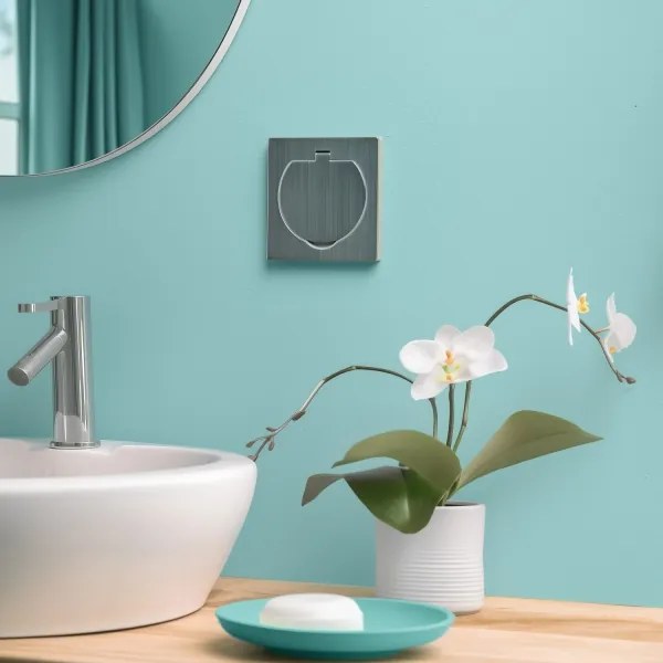 Brilagi - Kültéri beépített padló aljzat IP55 matt króm négyzet