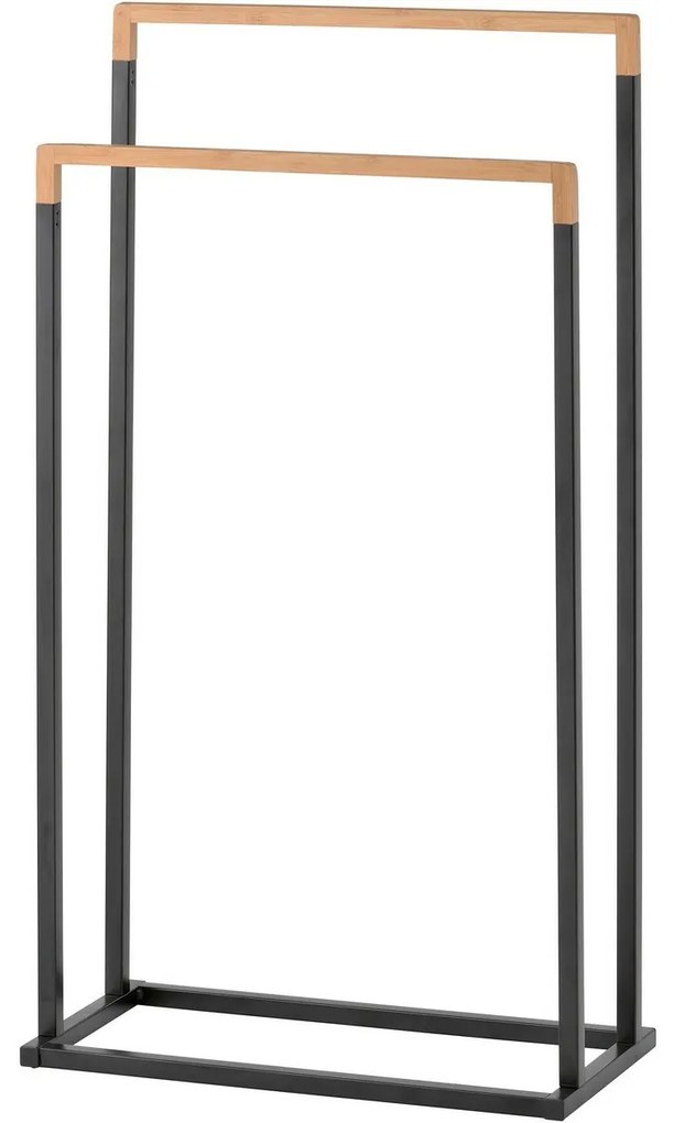 Spirella Törülközőtartó 2 törülközőhöz Chic 45 x22 x 85 cm, fekete