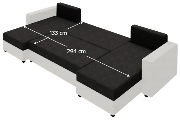 Univerzális ülőgarnitúra Timotej (cornet 10 + öko-bőr d511 + cornet 18). 1064105