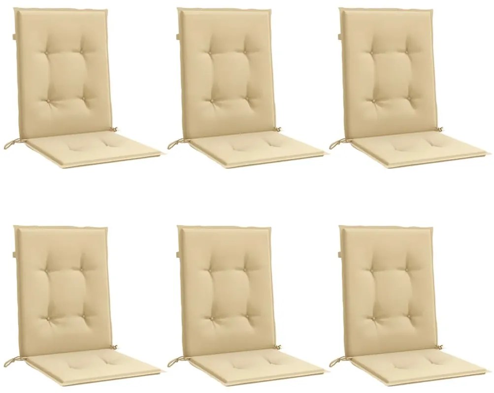 6db melange bézs szövet alacsony háttámlás székpárna 100x50x4cm