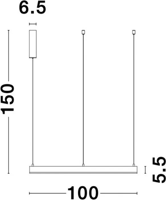 NOVALUCE 9190855 Modern Led Függesztett Lámpa LED IP20