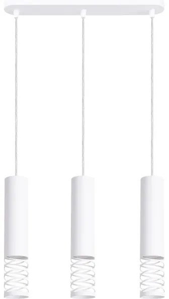 Sollux SL.1688 - Csillár zsinóron LAMI 3xGU10/10W/230V fehér