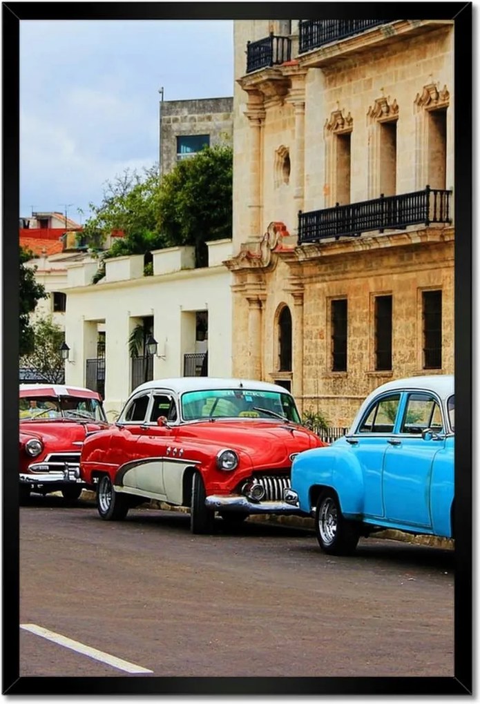 Poszterek keretben 40x60 Kubai autók