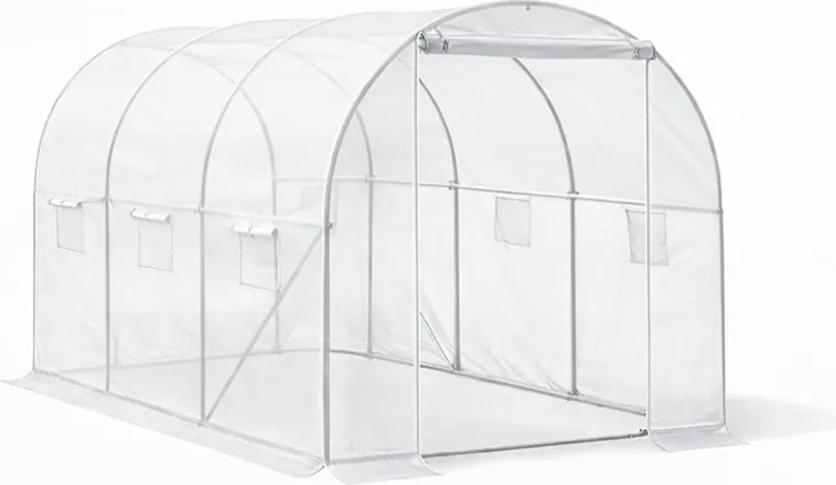 Fóliasátor 200x200x300 cm erősített vázzal+fólia átlátszó