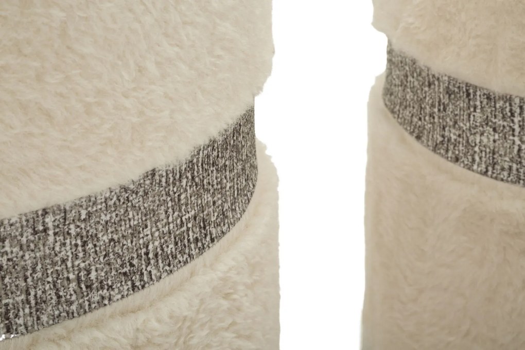 krém színű puff készlet – 2 db – Saint-Moritz