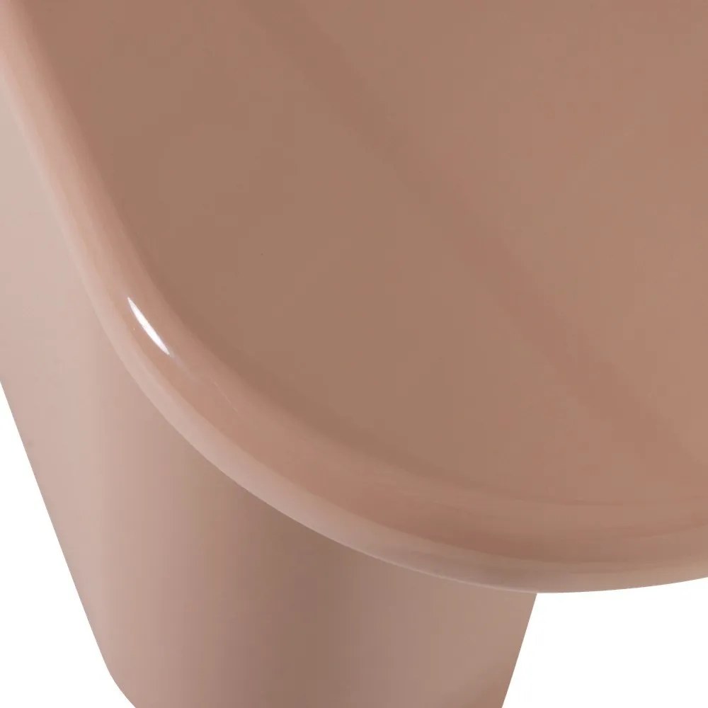 Világos rózsaszín fényes konzolasztal 30x120 cm Nocta – WOOOD