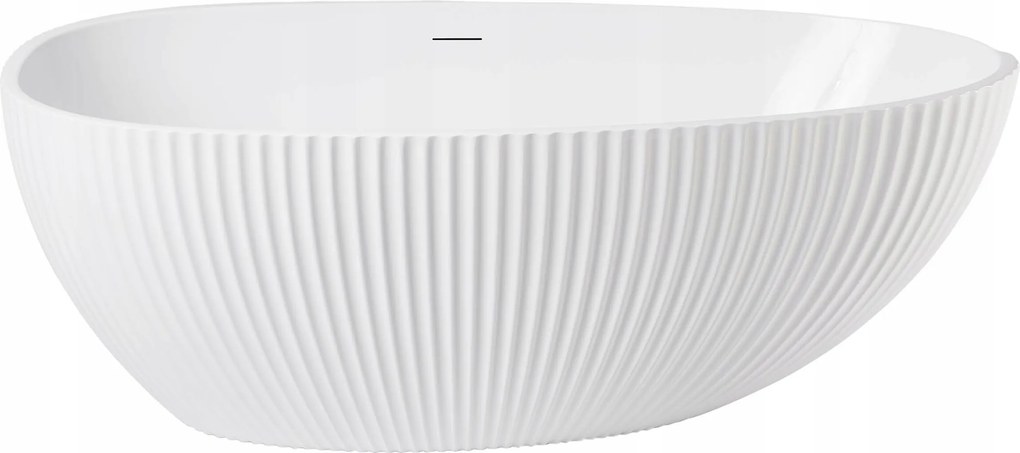 Sea 170cm-es szabadonálló fehér kád Fényes fehér kiegészítők