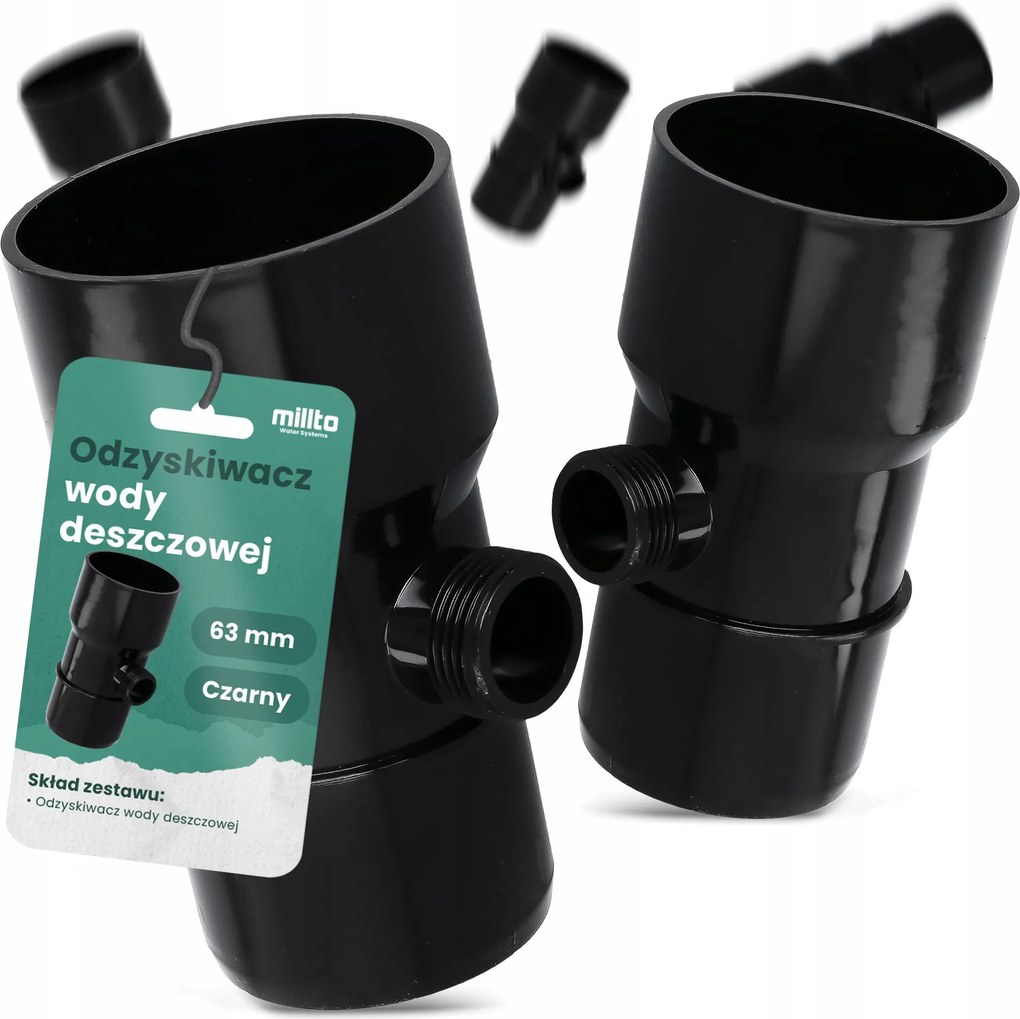 Esővíz Visszanyerő Gyűjtő Esővízfogó 63x3/4 Ereszcsatorna X5