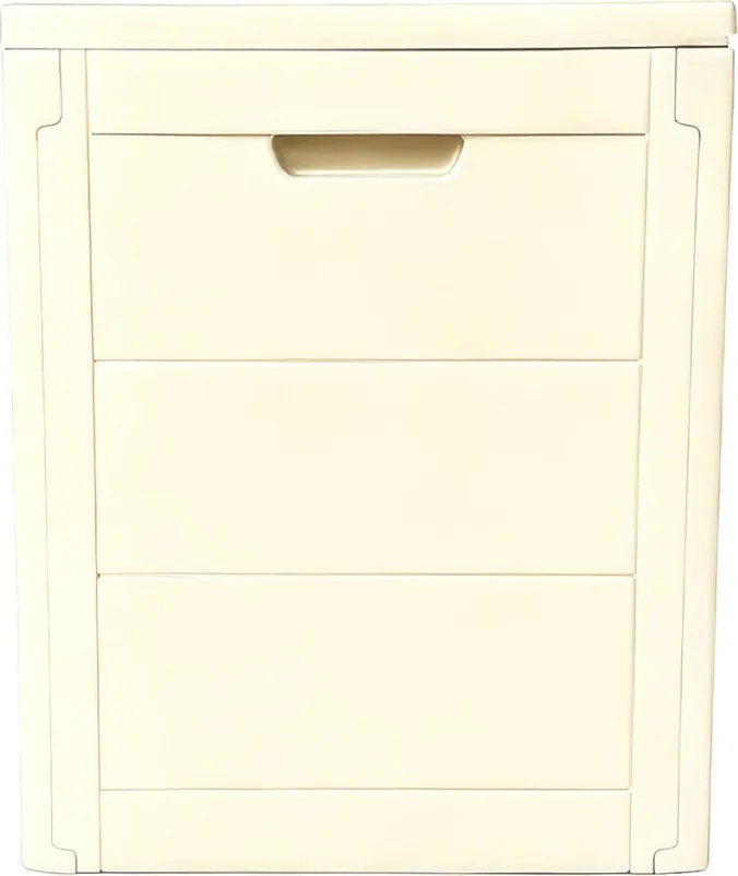 Kerti tároló box 56x43x53 cm, műanyag, bézs, AZB-G2035 CRM