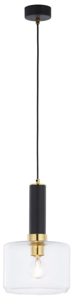 Jupiter 1846 - VA1 - Csillár zsinóron VANES 1xE27/60W/230V réz/fekete