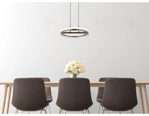 Globo 67179H - DELLA kábeles LED csillár, 40W/230V, 3000/4000/6000K, átm. 39,7 cm