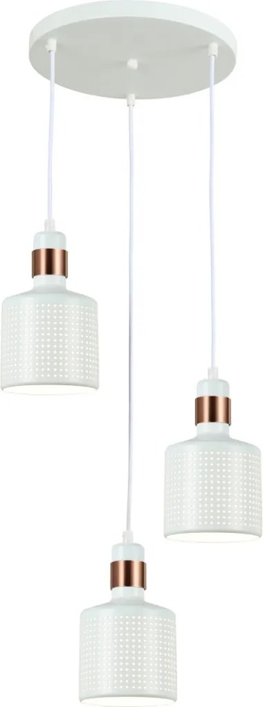 Italux RESTENZA PND-2439-3-WH Függőlámpa 3x40W/E27 IP20
