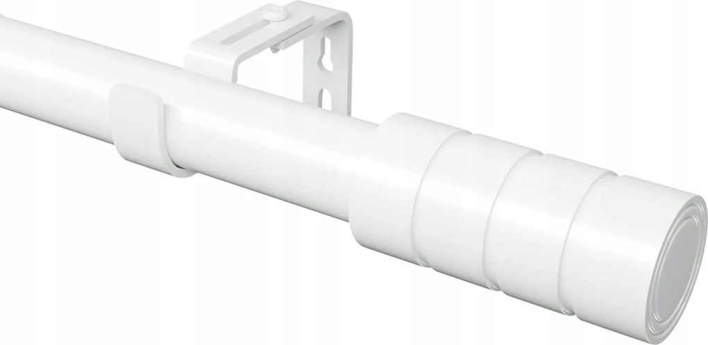 Állítható Ablakfüggönyrúd 90 cm 175 cm Fehér