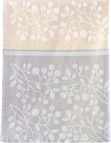 Konyhai törlőkendő pamut gyöngy 50x70 homokszínű